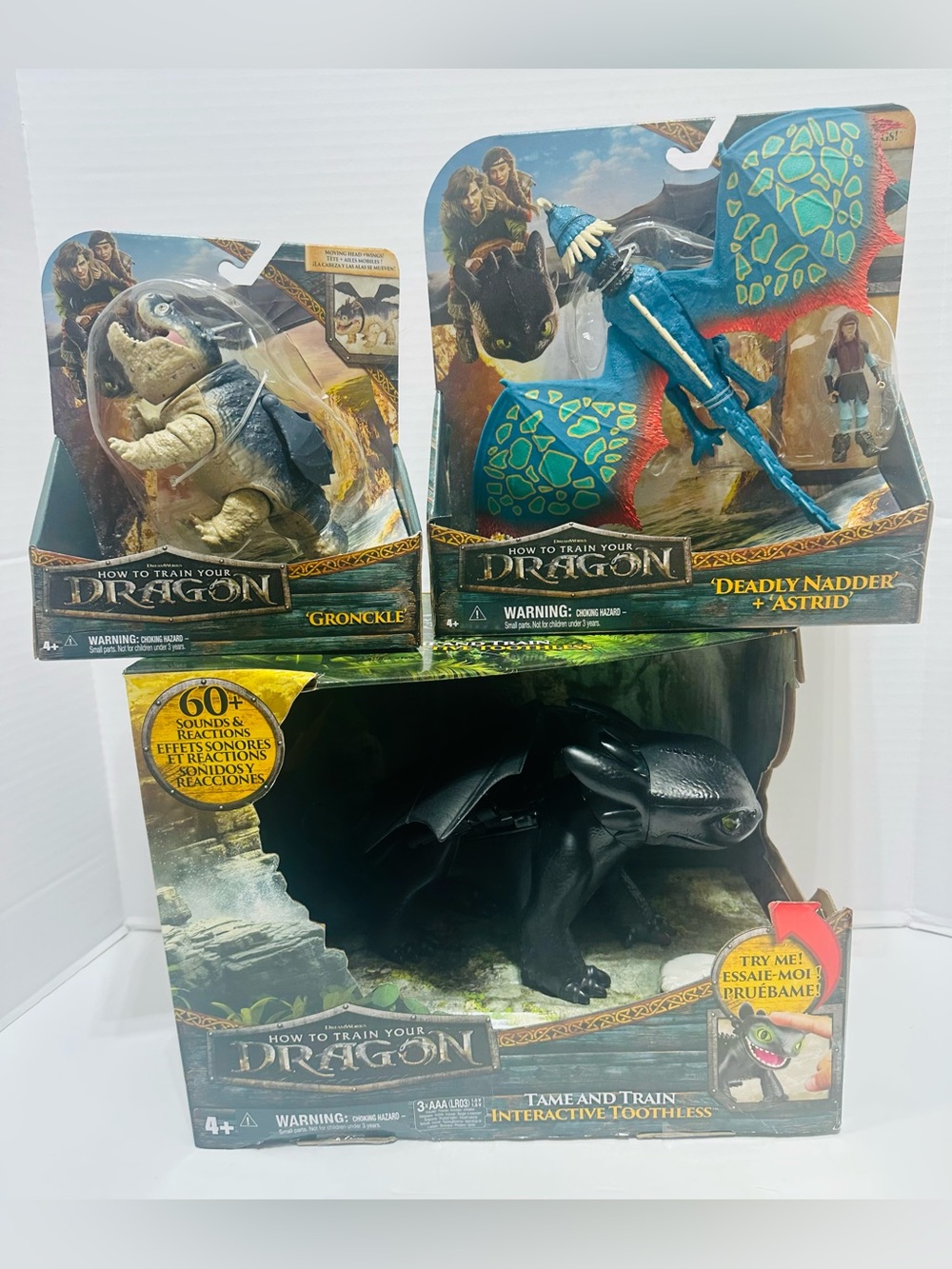 How To Train your dragon Toothless, Deadly Nadder w/Astrid & Gronckle ALL NEW